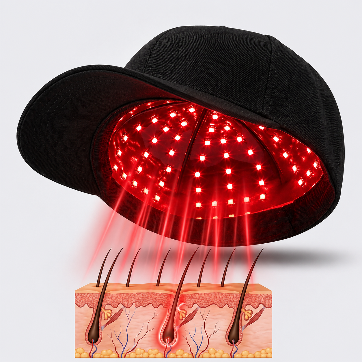 CapiLux – Gorra con Terapia de Luz Roja
